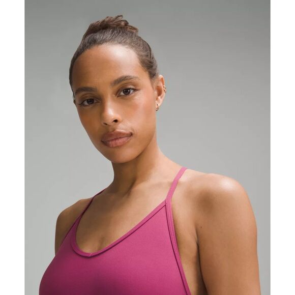 NWOT Lululemon Women's Align Cross Back 25" Bodysuit in Washed Mauve Size 2 - Picture 4 of 12